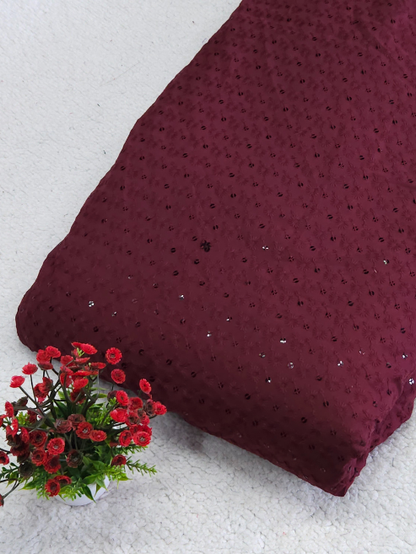 Sequinsed Cotton Fabric – MIS185RRD67