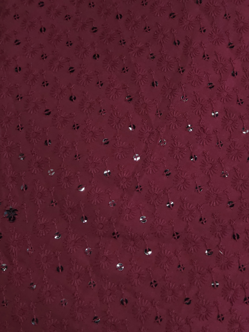 Sequinsed Cotton Fabric – MIS185RRD67