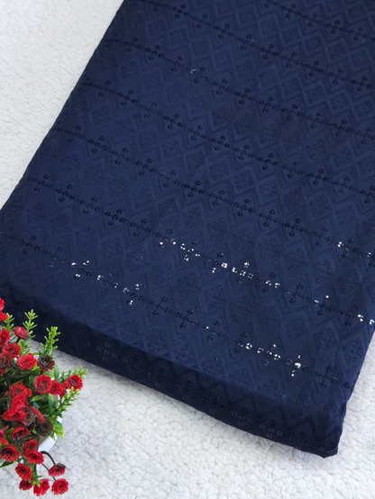 Sequinsed Cotton Fabric – MIS185RRD65