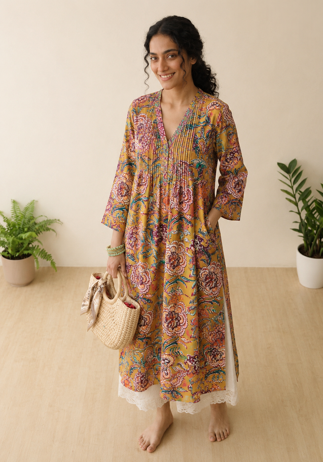 COTTON HANDBLOCK PRINTED FABRIC