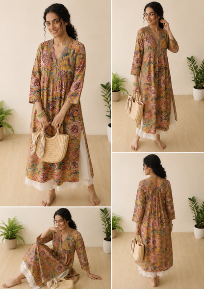 COTTON HANDBLOCK PRINTED FABRIC