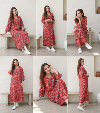 COTTON HANDBLOCK PRINTED FABRIC