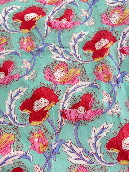 COTTON HANDBLOCK PRINTED FABRIC