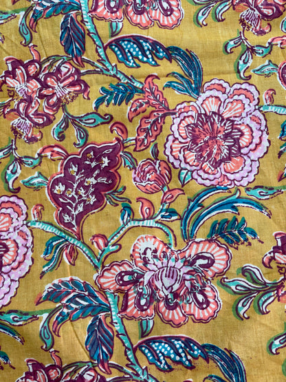 COTTON HANDBLOCK PRINTED FABRIC