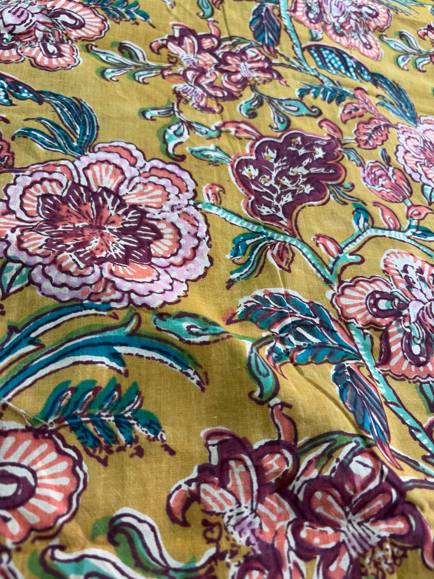 COTTON HANDBLOCK PRINTED FABRIC