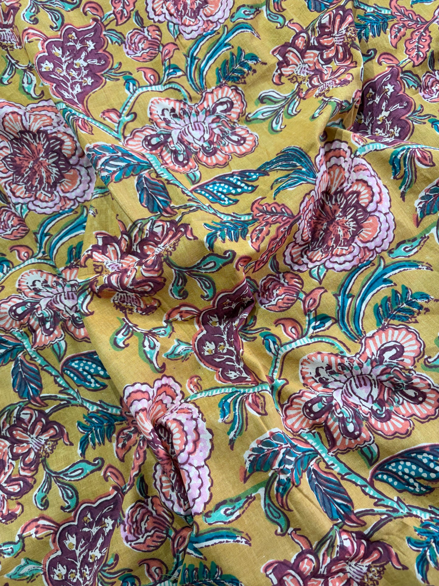 COTTON HANDBLOCK PRINTED FABRIC