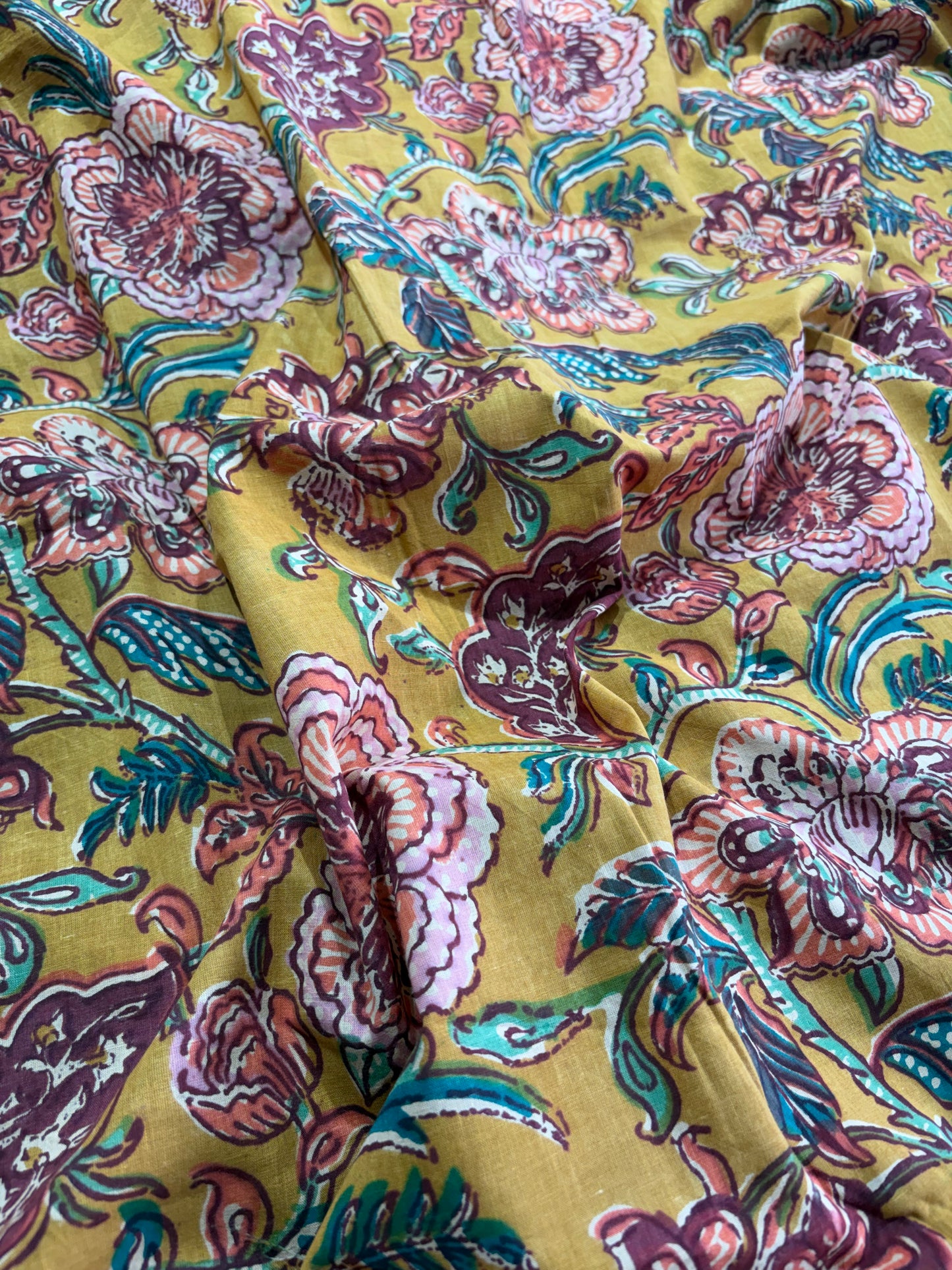 COTTON HANDBLOCK PRINTED FABRIC