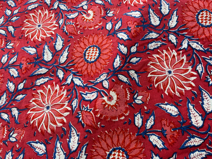 COTTON HANDBLOCK PRINTED FABRIC