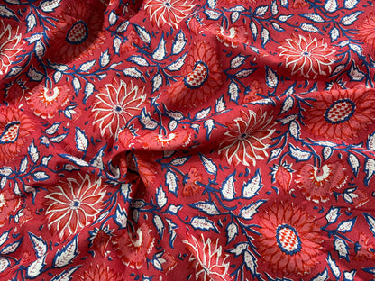 COTTON HANDBLOCK PRINTED FABRIC