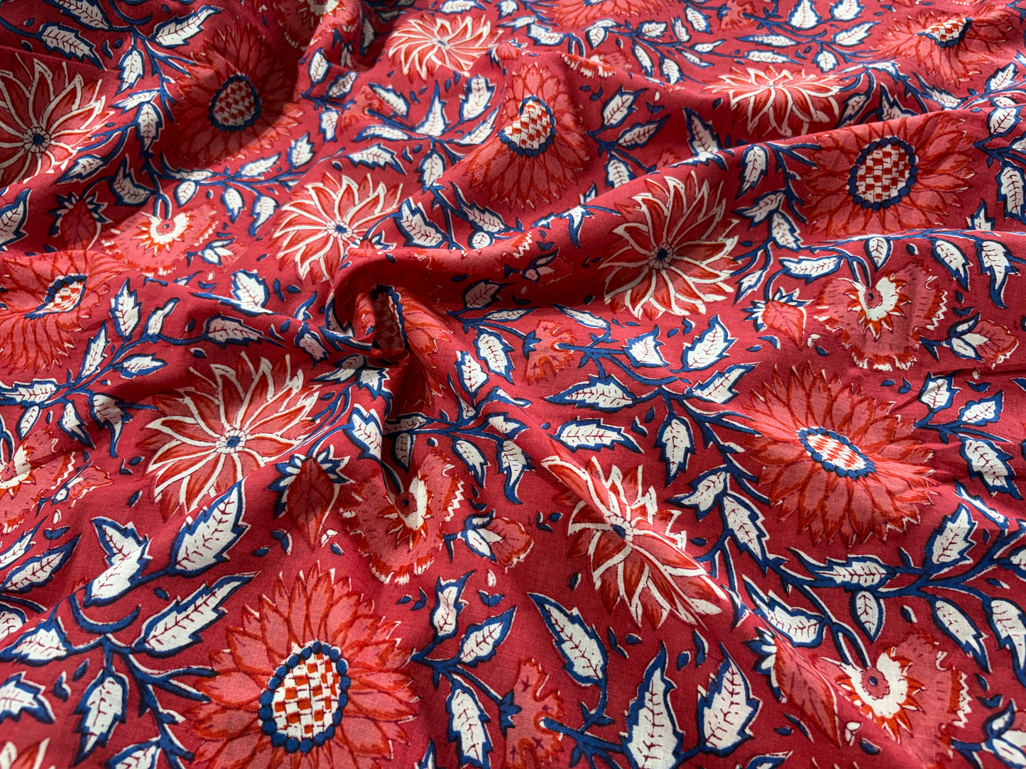 COTTON HANDBLOCK PRINTED FABRIC