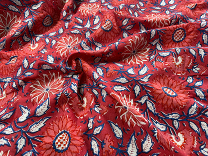 COTTON HANDBLOCK PRINTED FABRIC