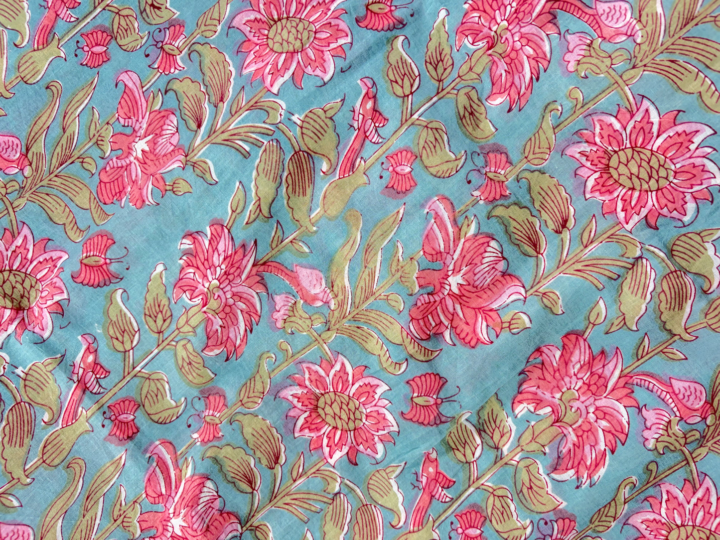 COTTON HANDBLOCK PRINTED FABRIC