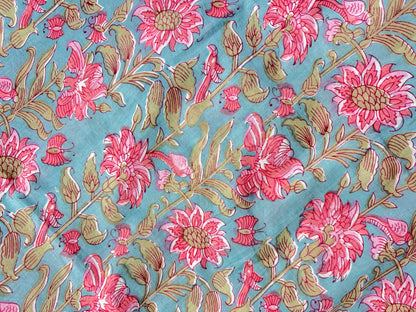 COTTON HANDBLOCK PRINTED FABRIC