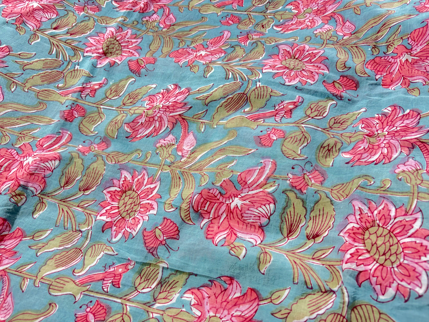COTTON HANDBLOCK PRINTED FABRIC