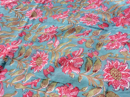 COTTON HANDBLOCK PRINTED FABRIC