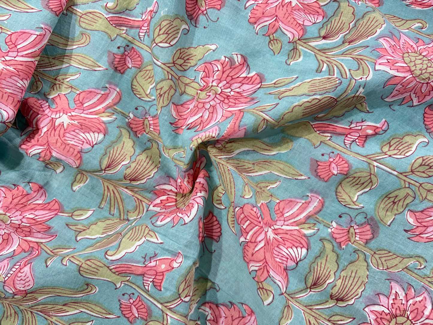 COTTON HANDBLOCK PRINTED FABRIC