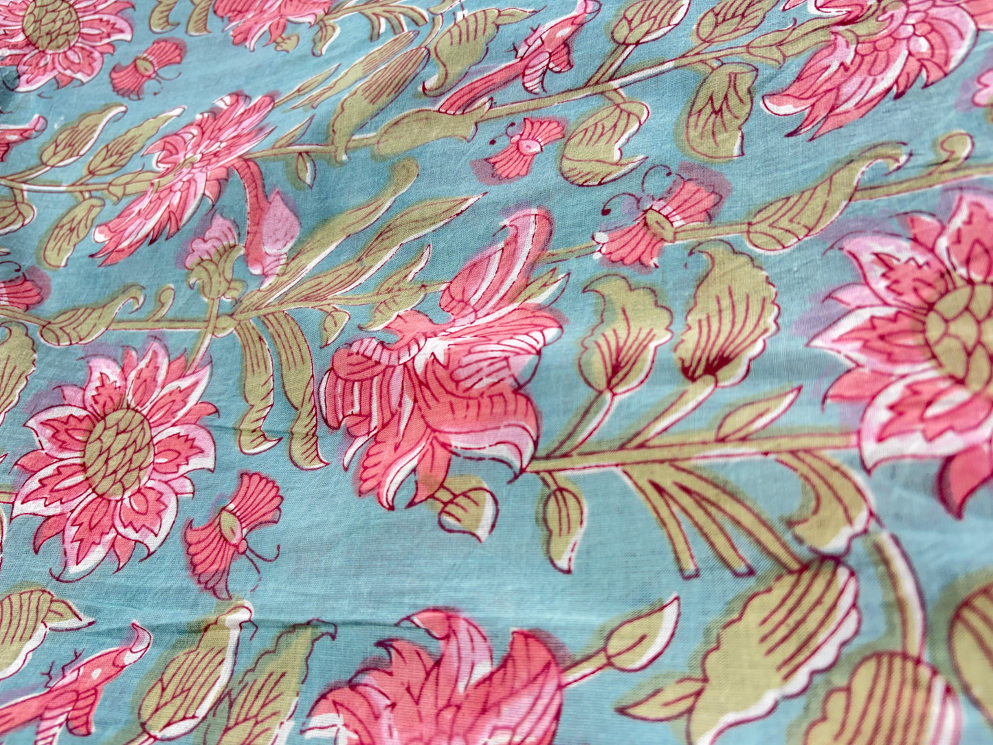 COTTON HANDBLOCK PRINTED FABRIC