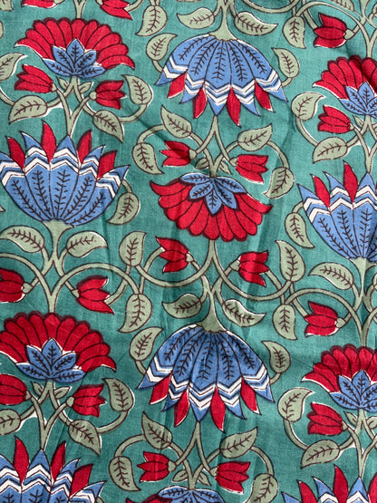 COTTON HANDBLOCK PRINTED FABRIC