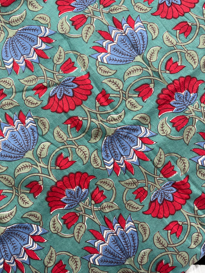 COTTON HANDBLOCK PRINTED FABRIC