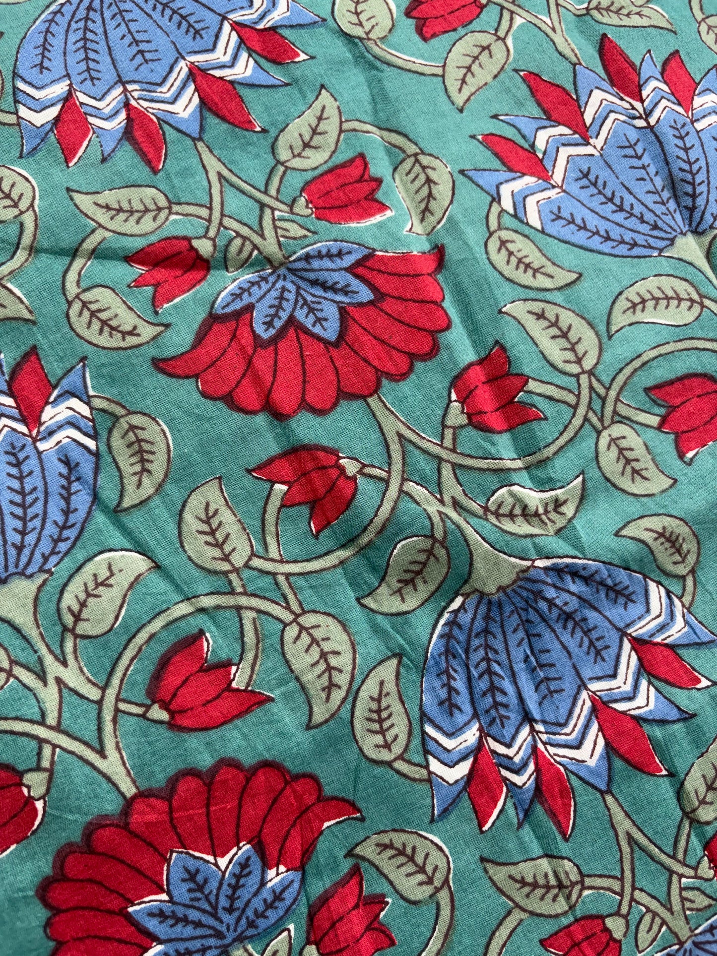 COTTON HANDBLOCK PRINTED FABRIC