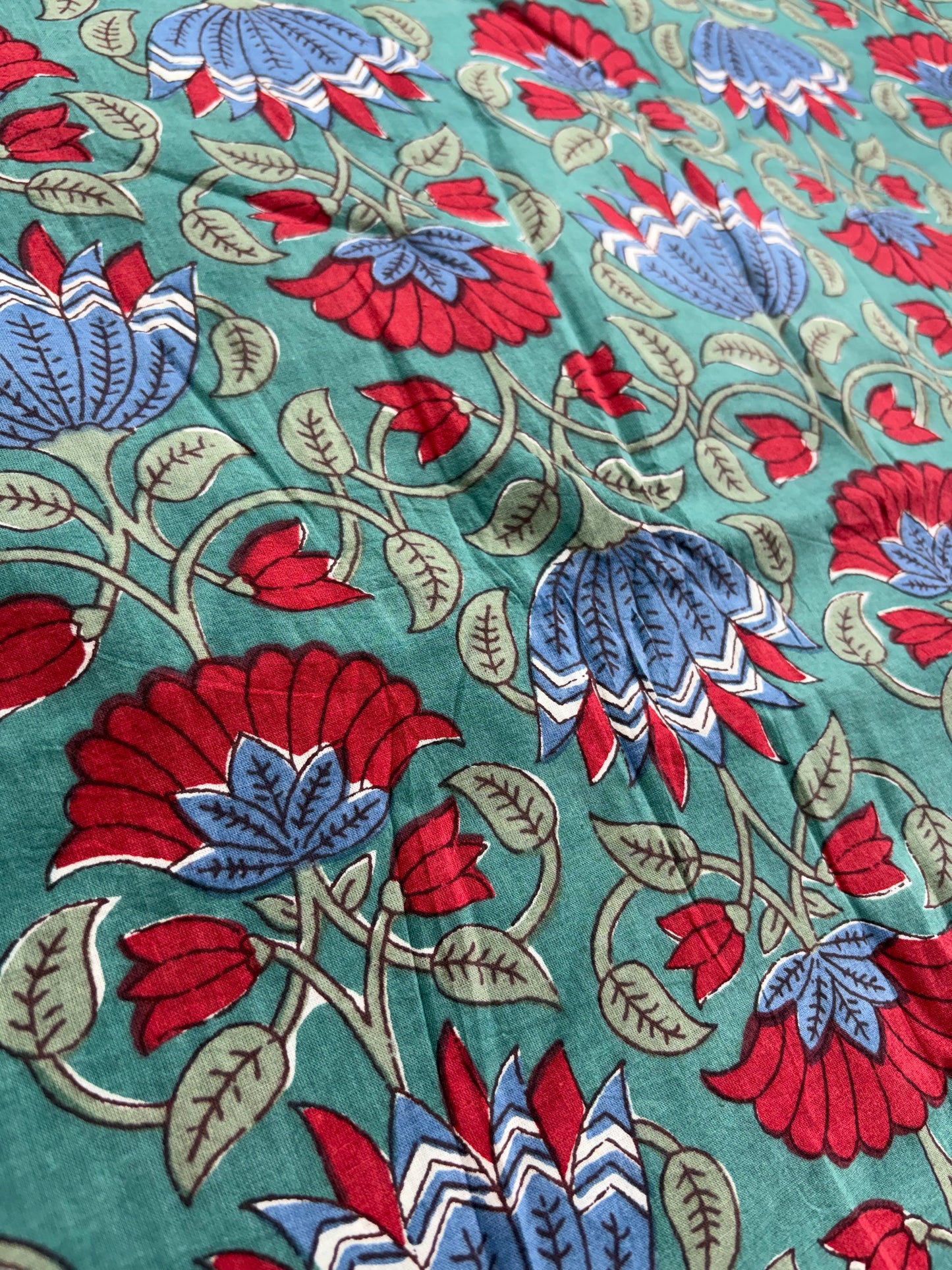 COTTON HANDBLOCK PRINTED FABRIC