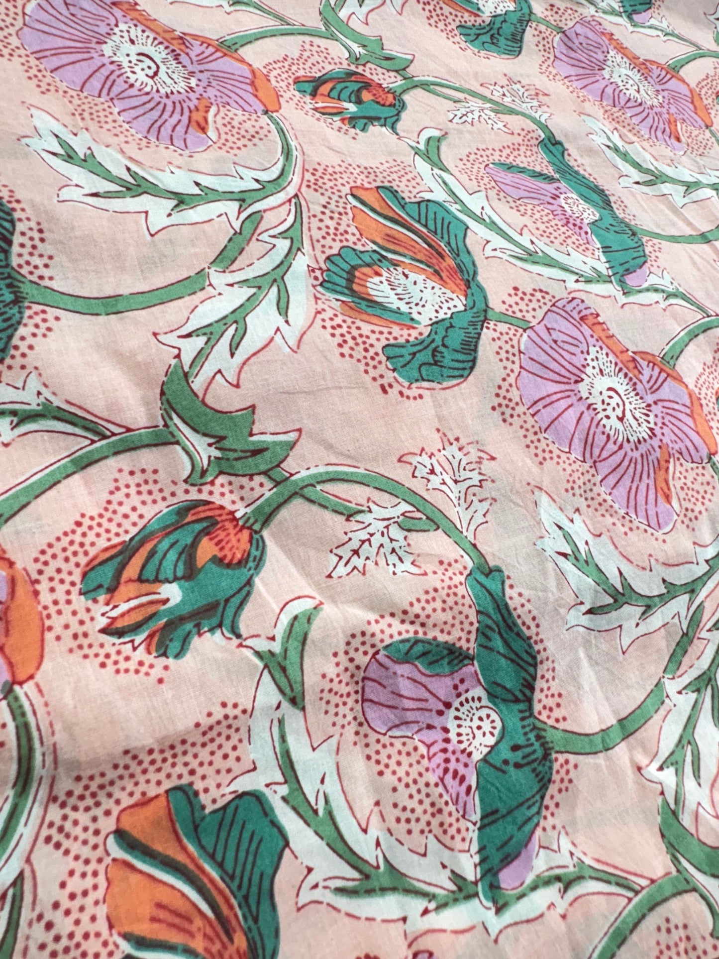 COTTON HANDBLOCK PRINTED FABRIC
