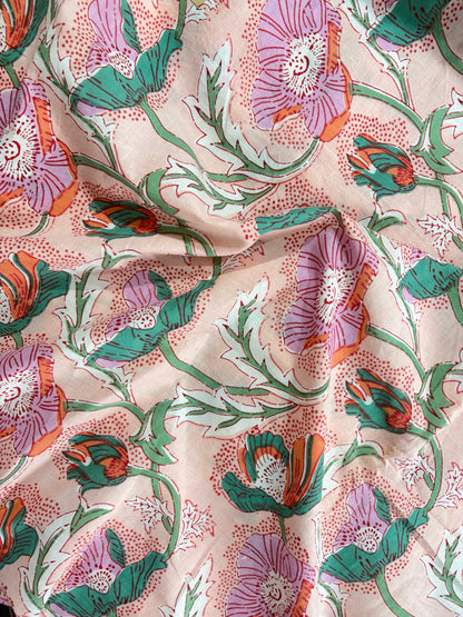 COTTON HANDBLOCK PRINTED FABRIC