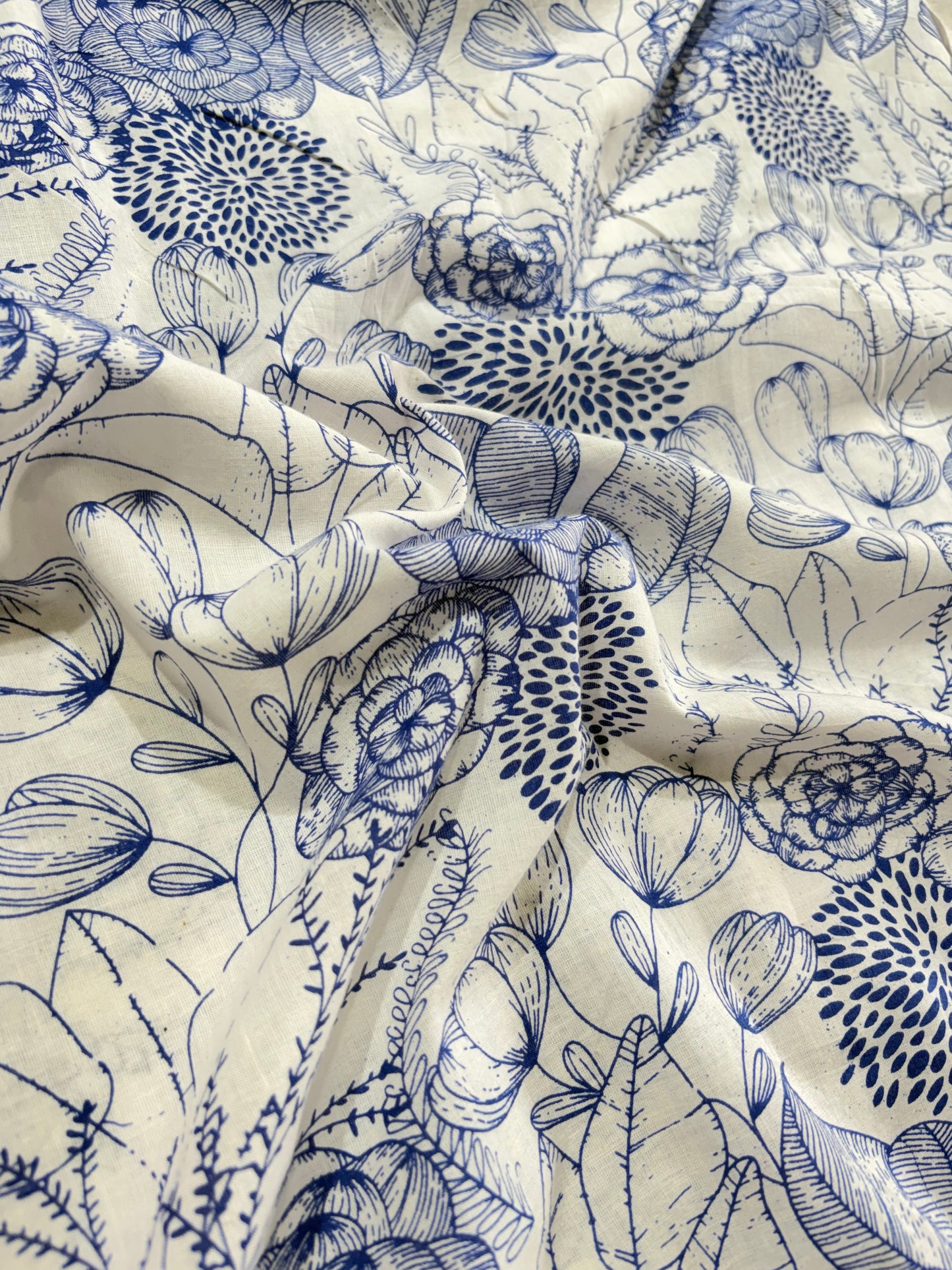 COTTON HANDBLOCK PRINTED FABRIC