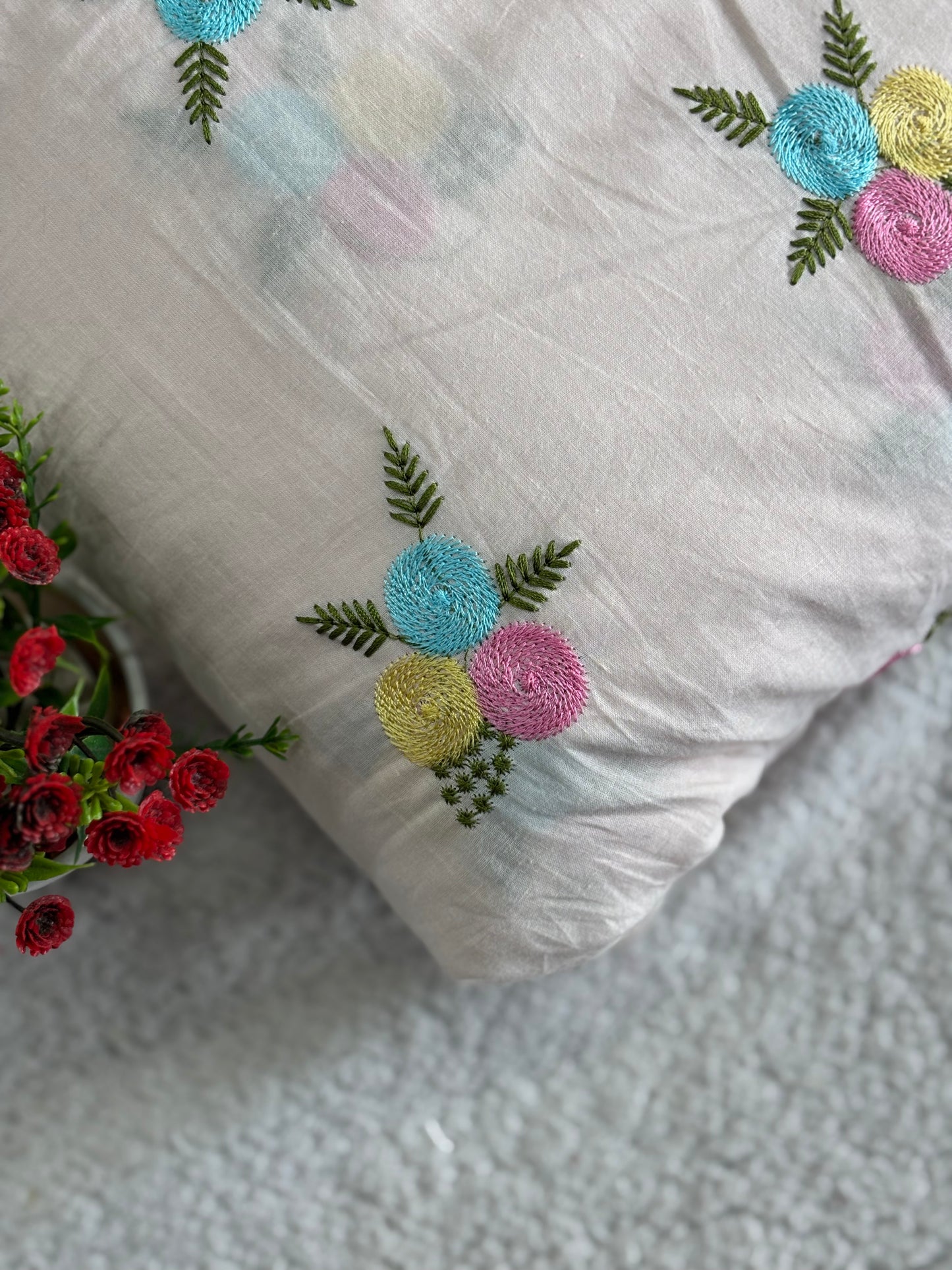 Cora Cotton with Embroidery-MIS285RRD10
