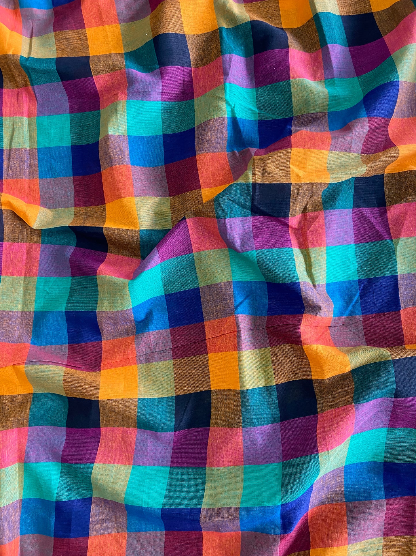 Madras Checks Slub Cotton
