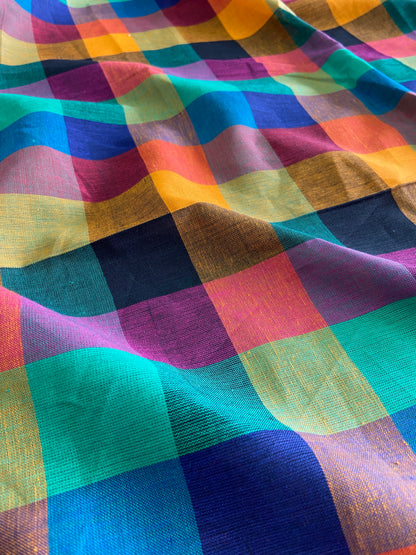 Madras Checks Slub Cotton