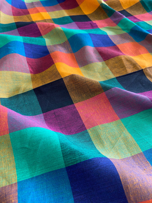 Madras Checks Slub Cotton