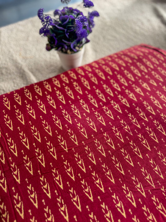 Ikat Printed Cotton Fabric – Soft, Lightweight & Breathable