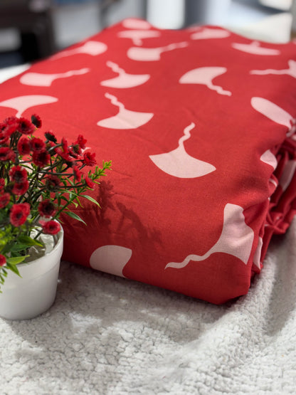 Linen Cotton Fabric-MIS433RRD5