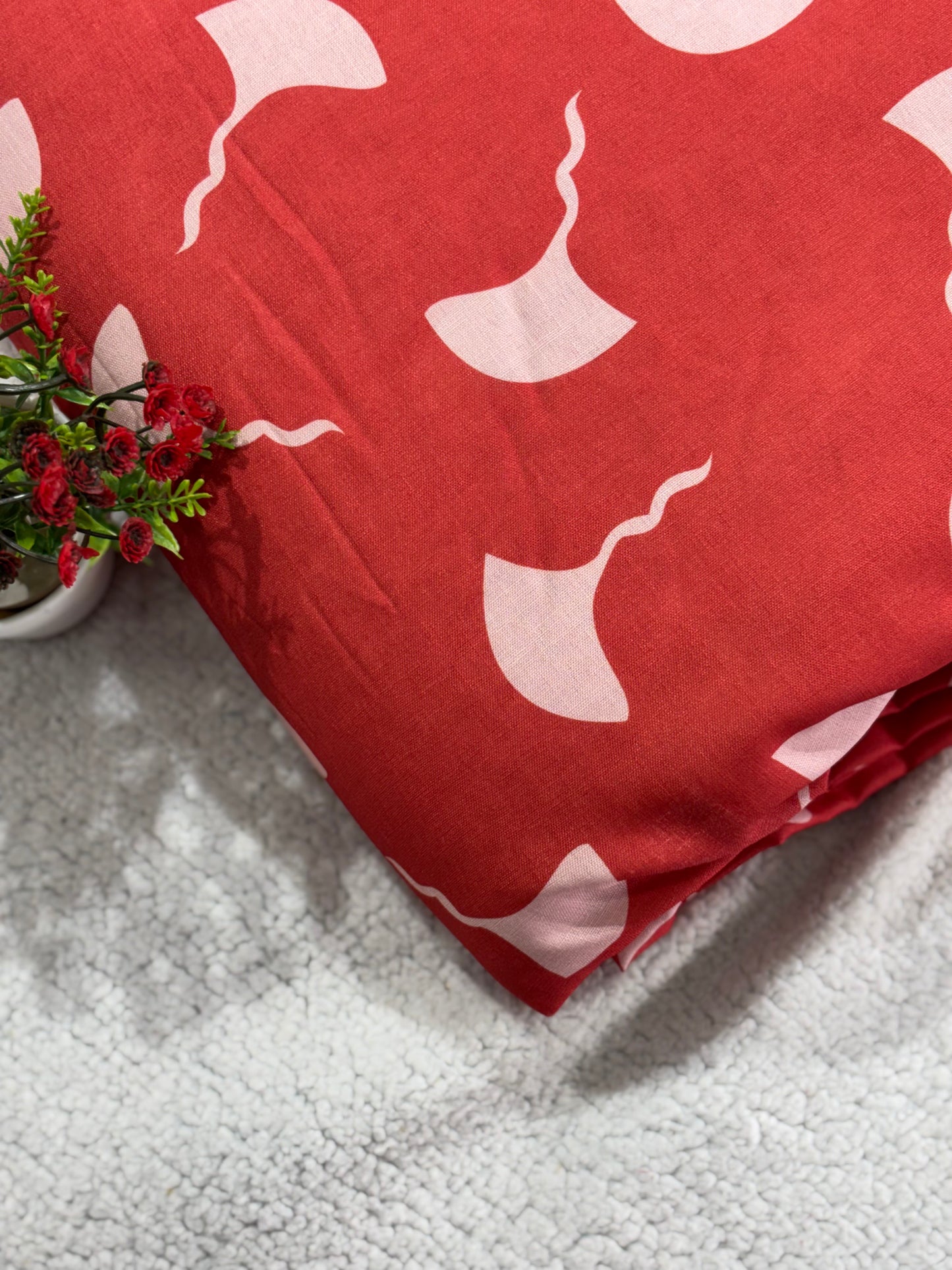 Linen Cotton Fabric-MIS433RRD5