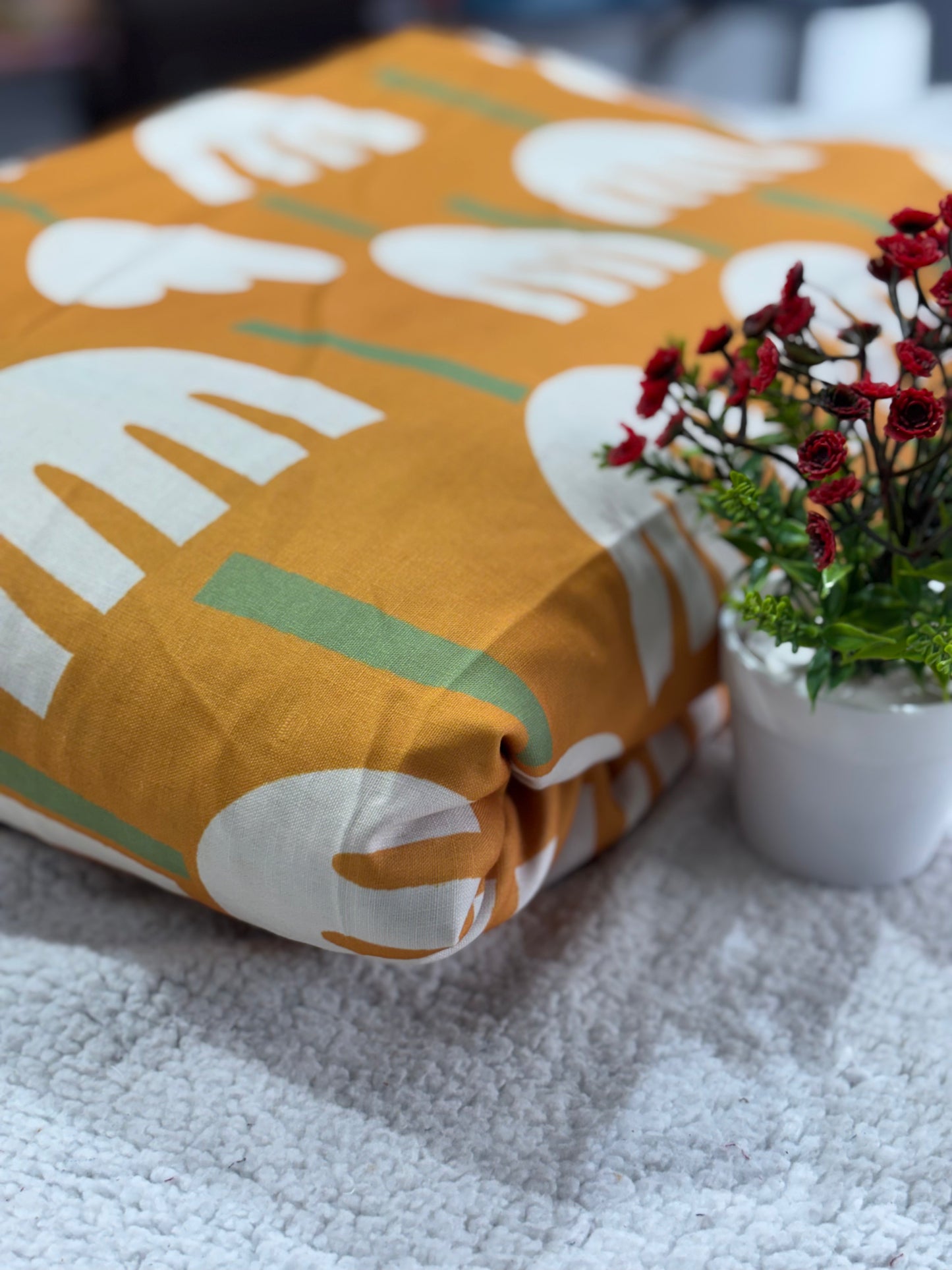 Linen Cotton Fabric-MIS433RRD6