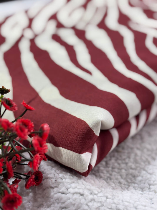 Linen Cotton Fabric-MIS433RRD2