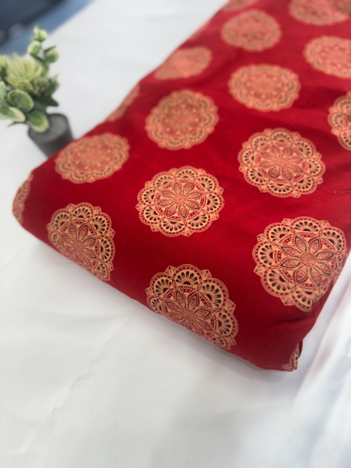 Ajrakh Printed  Cotton Fabric – MIS319KF1