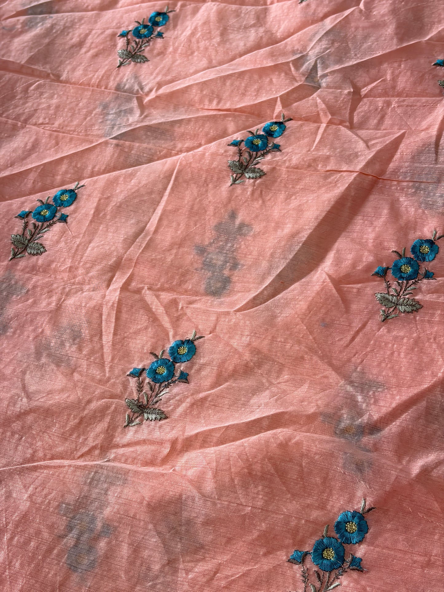 Chanderi   Cotton with Embroidery-MIS285RRD14