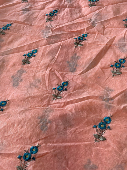 Chanderi   Cotton with Embroidery-MIS285RRD14