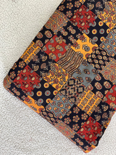 Ajrakh  Printed Cotton Fabric – MIS404KF1