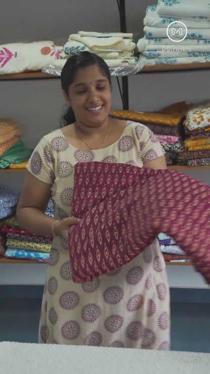 Ikat Printed Cotton Fabric – Soft, Lightweight & Breathable