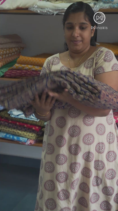 Ajrakh Printed Cotton Fabric – Traditional Print