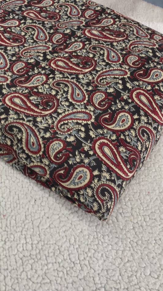 Multicolor Kalamkari Cotton Fabric – Ideal for Co-ord Sets